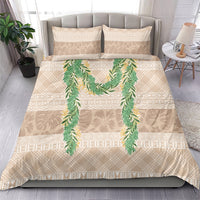 Hawai'i Paniolo Maile Twisted Lei Bedding Set Almond Brown