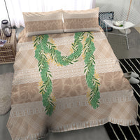 Hawai'i Paniolo Maile Twisted Lei Bedding Set Almond Brown