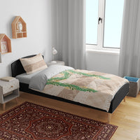 Hawai'i Paniolo Maile Twisted Lei Bedding Set Almond Brown