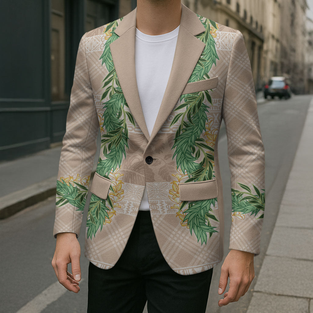 Hawai'i Paniolo Maile Twisted Lei Blazer Almond Brown