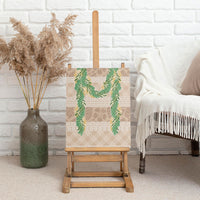 Hawai'i Paniolo Maile Twisted Lei Canvas Wall Art Almond Brown LT7 - Polynesian Pride