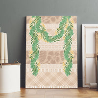 Hawai'i Paniolo Maile Twisted Lei Canvas Wall Art Almond Brown LT7 - Polynesian Pride