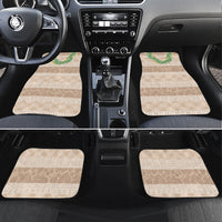 Hawai'i Paniolo Maile Twisted Lei Car Mats Almond Brown LT7 Set 4pcs Brown - Polynesian Pride