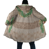 Hawai'i Paniolo Maile Twisted Lei Cloak Almond Brown