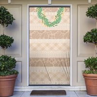 Hawai'i Paniolo Maile Twisted Lei Door Cover Almond Brown