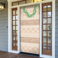 Hawai'i Paniolo Maile Twisted Lei Door Cover Almond Brown