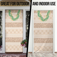 Hawai'i Paniolo Maile Twisted Lei Door Cover Almond Brown