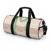 Hawai'i Paniolo Maile Twisted Lei Duffle Bag Almond Brown
