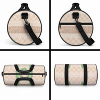 Hawai'i Paniolo Maile Twisted Lei Duffle Bag Almond Brown