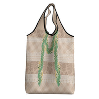 Hawai'i Paniolo Maile Twisted Lei Grocery Bag Almond Brown LT7 - Polynesian Pride