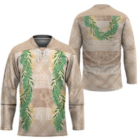 Hawai'i Paniolo Maile Twisted Lei Hockey Jersey Almond Brown