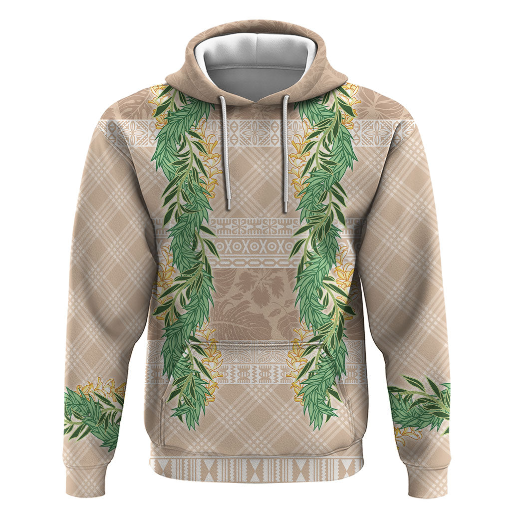Hawai'i Paniolo Maile Twisted Lei Hoodie Almond Brown