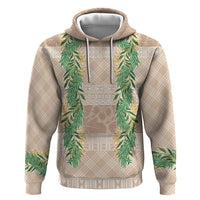 Hawai'i Paniolo Maile Twisted Lei Hoodie Almond Brown