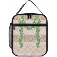 Hawai'i Paniolo Maile Twisted Lei Lunch Bag Almond Brown