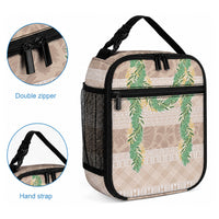 Hawai'i Paniolo Maile Twisted Lei Lunch Bag Almond Brown
