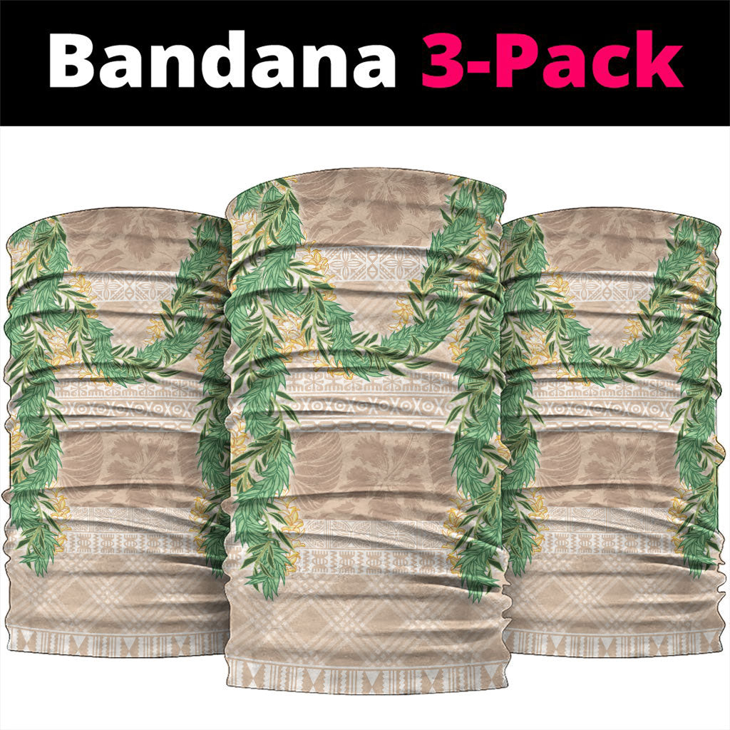 Hawai'i Paniolo Maile Twisted Lei Neck Gaiter Almond Brown