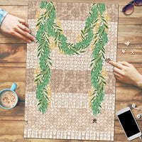 Hawai'i Paniolo Maile Twisted Lei Puzzle Almond Brown