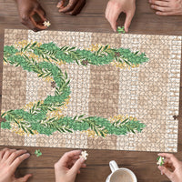 Hawai'i Paniolo Maile Twisted Lei Puzzle Almond Brown