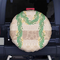 Hawai'i Paniolo Maile Twisted Lei Spare Tire Cover Almond Brown