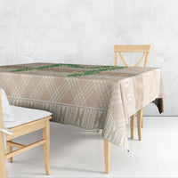 Hawai'i Paniolo Maile Twisted Lei Tablecloth Almond Brown