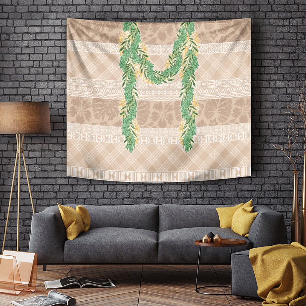 Hawai'i Paniolo Maile Twisted Lei Tapestry Almond Brown