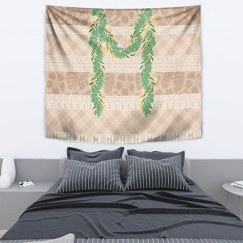 Hawai'i Paniolo Maile Twisted Lei Tapestry Almond Brown