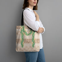 Hawai'i Paniolo Maile Twisted Lei Tote Bag Almond Brown LT7 - Polynesian Pride