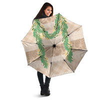 Hawai'i Paniolo Maile Twisted Lei Umbrella Almond Brown