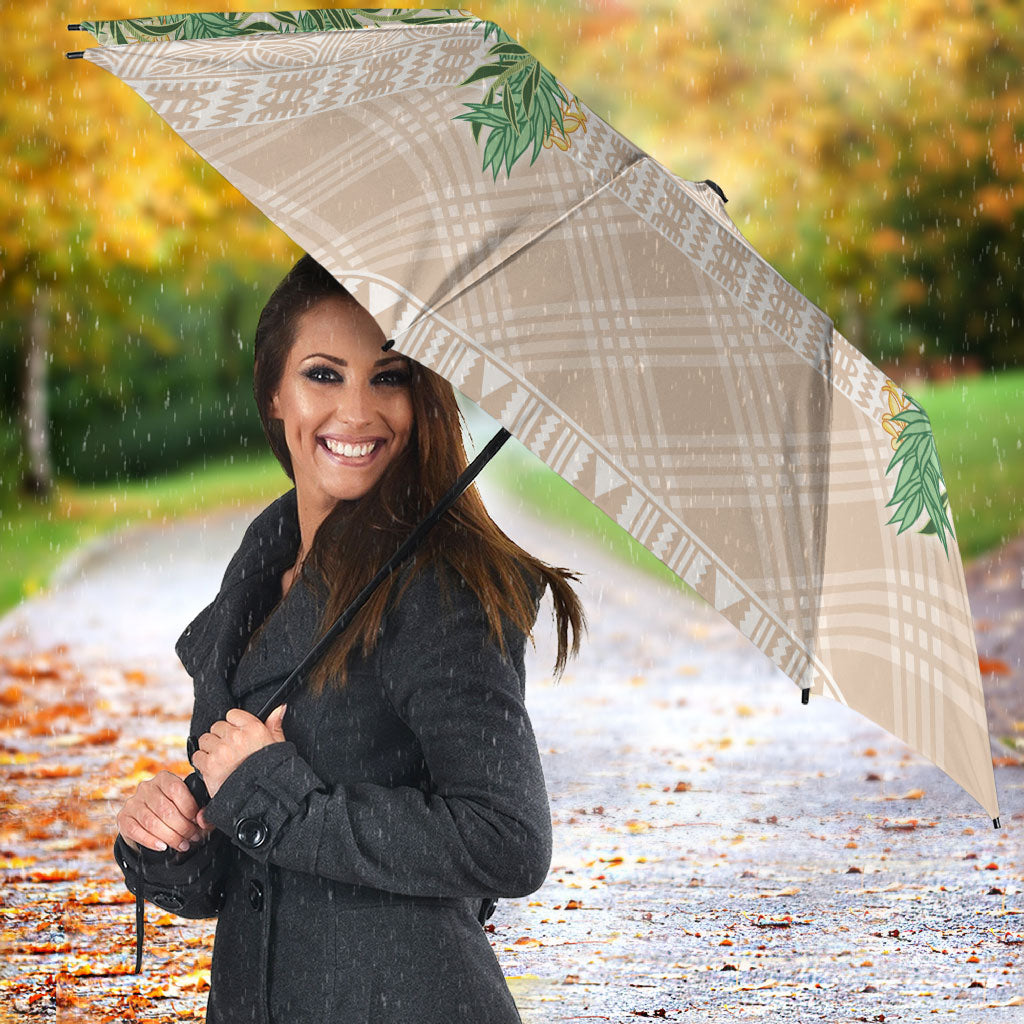 Hawai'i Paniolo Maile Twisted Lei Umbrella Almond Brown