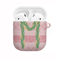 Hawai'i Paniolo Maile Twisted Lei AirPods Case Dusty Rose