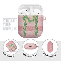 Hawai'i Paniolo Maile Twisted Lei AirPods Case Dusty Rose