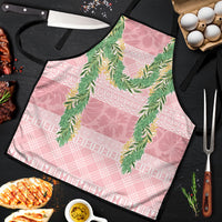 Hawai'i Paniolo Maile Twisted Lei Apron Dusty Rose