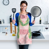 Hawai'i Paniolo Maile Twisted Lei Apron Dusty Rose