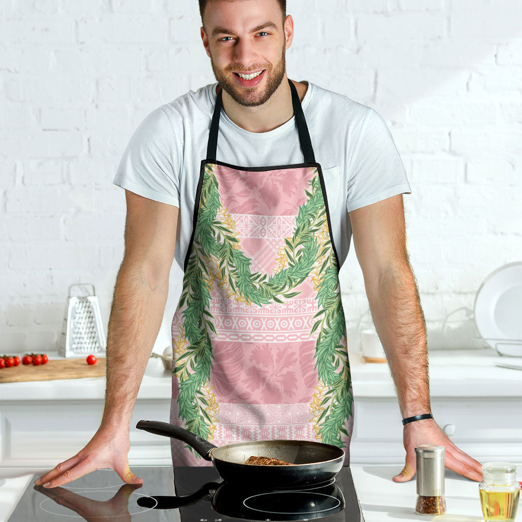 Hawai'i Paniolo Maile Twisted Lei Apron Dusty Rose
