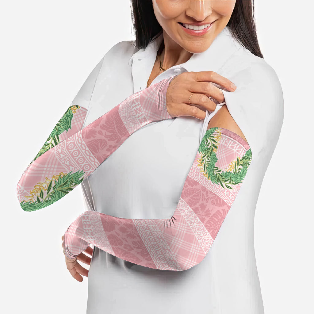 Hawai'i Paniolo Maile Twisted Lei Arm Sleeves Dusty Rose