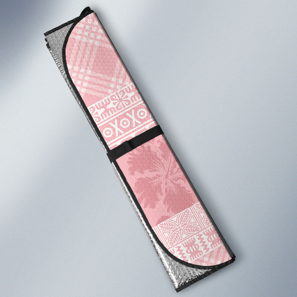 Hawai'i Paniolo Maile Twisted Lei Auto Sun Shade Dusty Rose