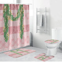 Hawai'i Paniolo Maile Twisted Lei Bathroom Set Dusty Rose