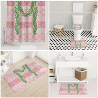 Hawai'i Paniolo Maile Twisted Lei Bathroom Set Dusty Rose