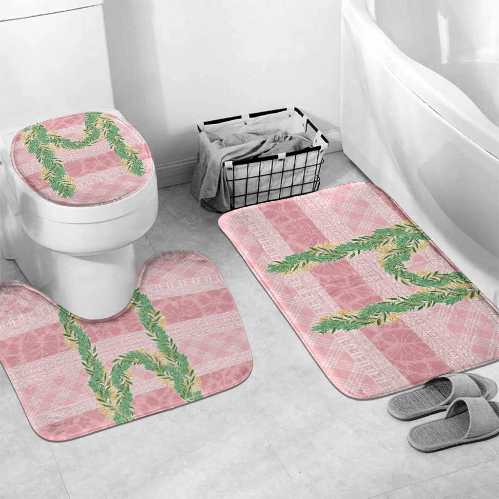 Hawai'i Paniolo Maile Twisted Lei Bathroom Set Dusty Rose