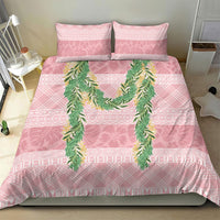 Hawai'i Paniolo Maile Twisted Lei Bedding Set Dusty Rose
