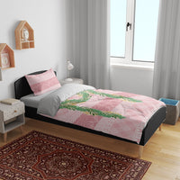 Hawai'i Paniolo Maile Twisted Lei Bedding Set Dusty Rose