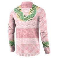 Hawai'i Paniolo Maile Twisted Lei Button Sweatshirt Dusty Rose