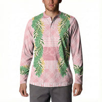 Hawai'i Paniolo Maile Twisted Lei Button Sweatshirt Dusty Rose
