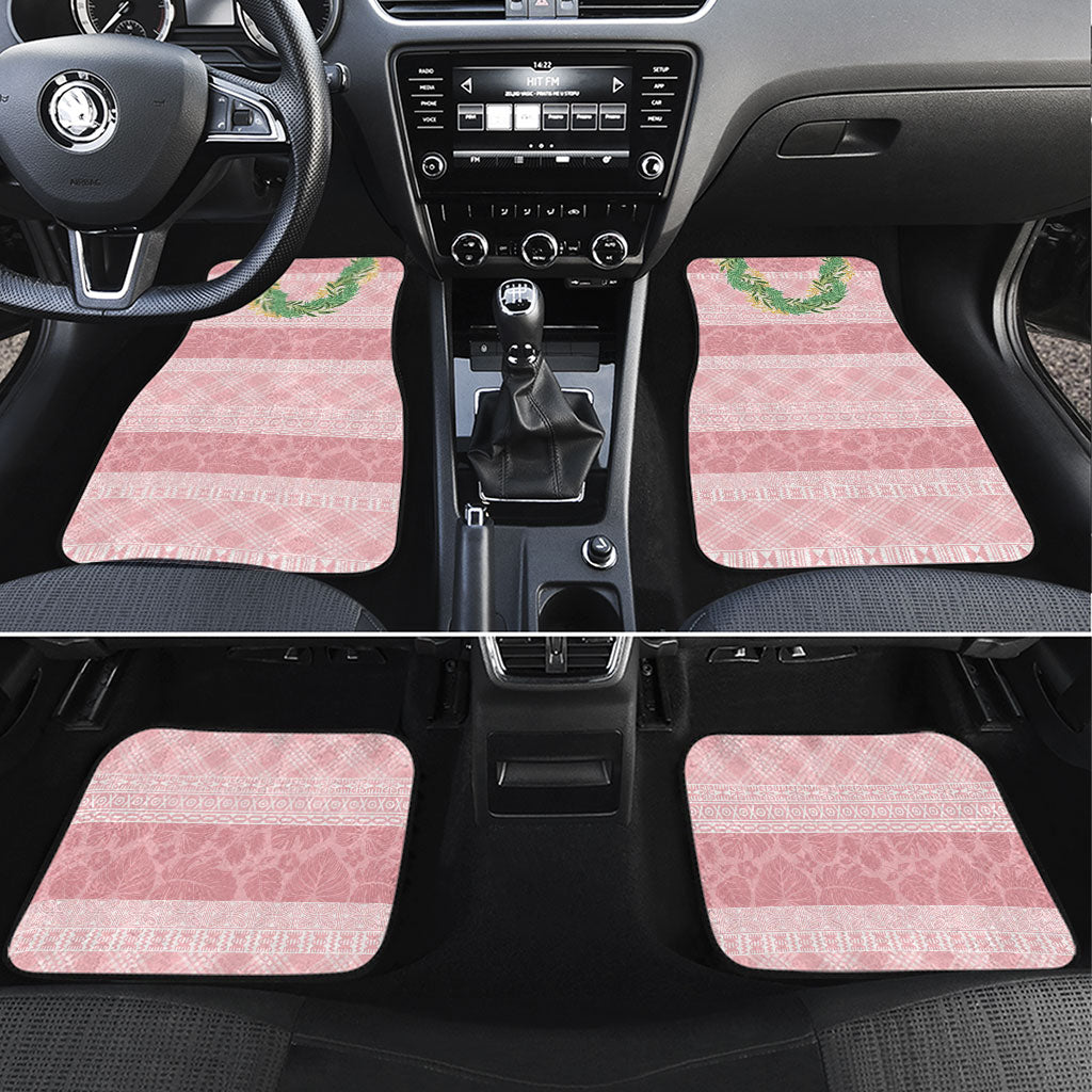 Hawai'i Paniolo Maile Twisted Lei Car Mats Dusty Rose