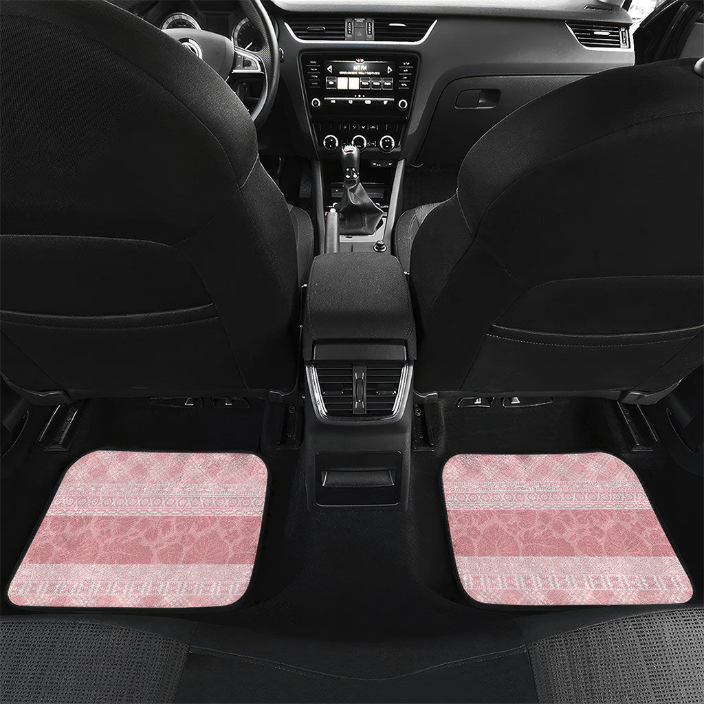 Hawai'i Paniolo Maile Twisted Lei Car Mats Dusty Rose