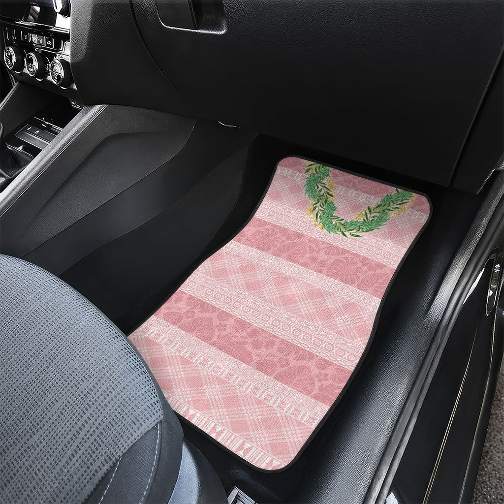 Hawai'i Paniolo Maile Twisted Lei Car Mats Dusty Rose