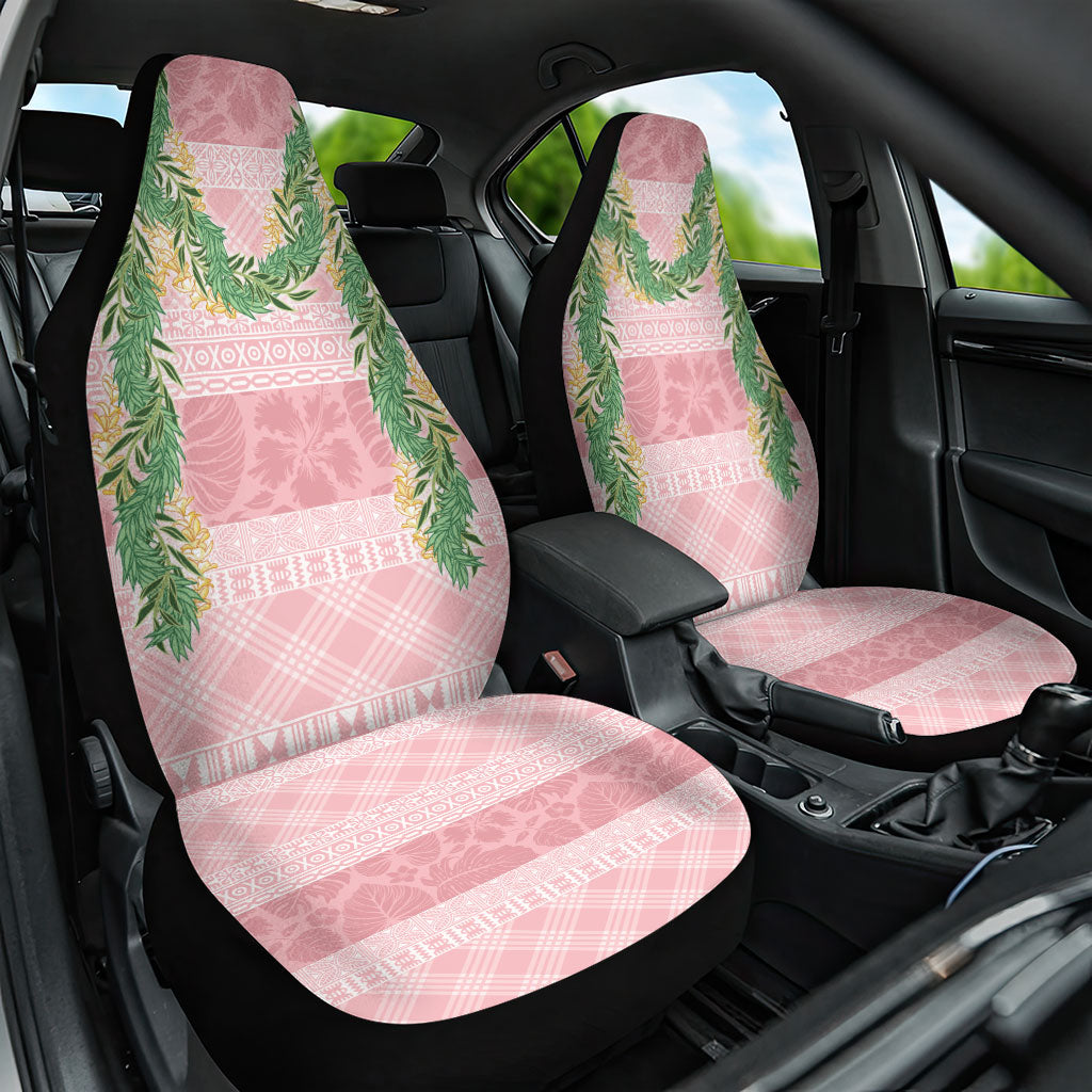 Hawai'i Paniolo Maile Twisted Lei Car Seat Cover Dusty Rose