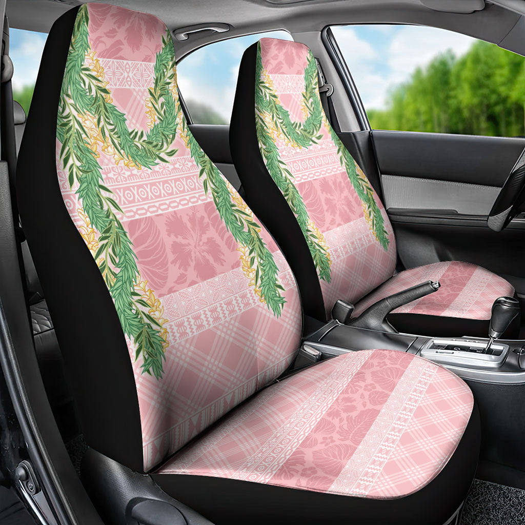 Hawai'i Paniolo Maile Twisted Lei Car Seat Cover Dusty Rose