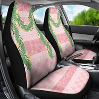 Hawai'i Paniolo Maile Twisted Lei Car Seat Cover Dusty Rose