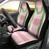 Hawai'i Paniolo Maile Twisted Lei Car Seat Cover Dusty Rose